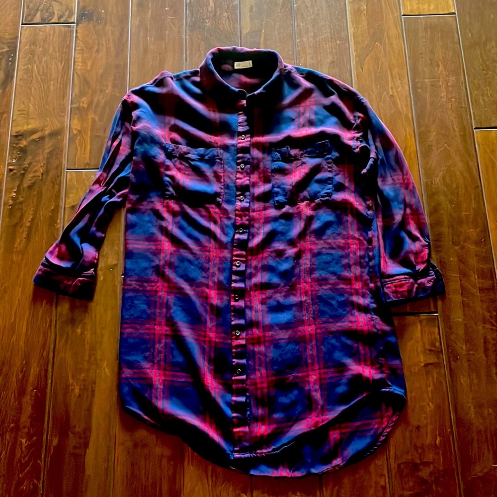 Plaid Shirt Dress